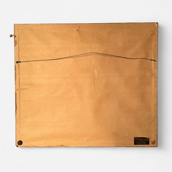 Vintage Crewel Embroidery Floral Wall Art Framed Tulips Hummingbird Matted - Picture 6 of 8